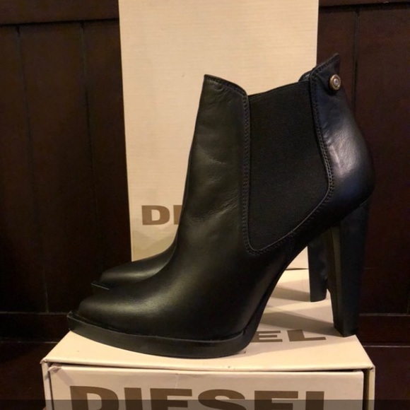 DIESEL Cubist Rock Cyclamine Boot,Black 7.5 New - Picture 8 of 11